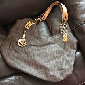 Michael Kors Brown Chain Handle Purse 